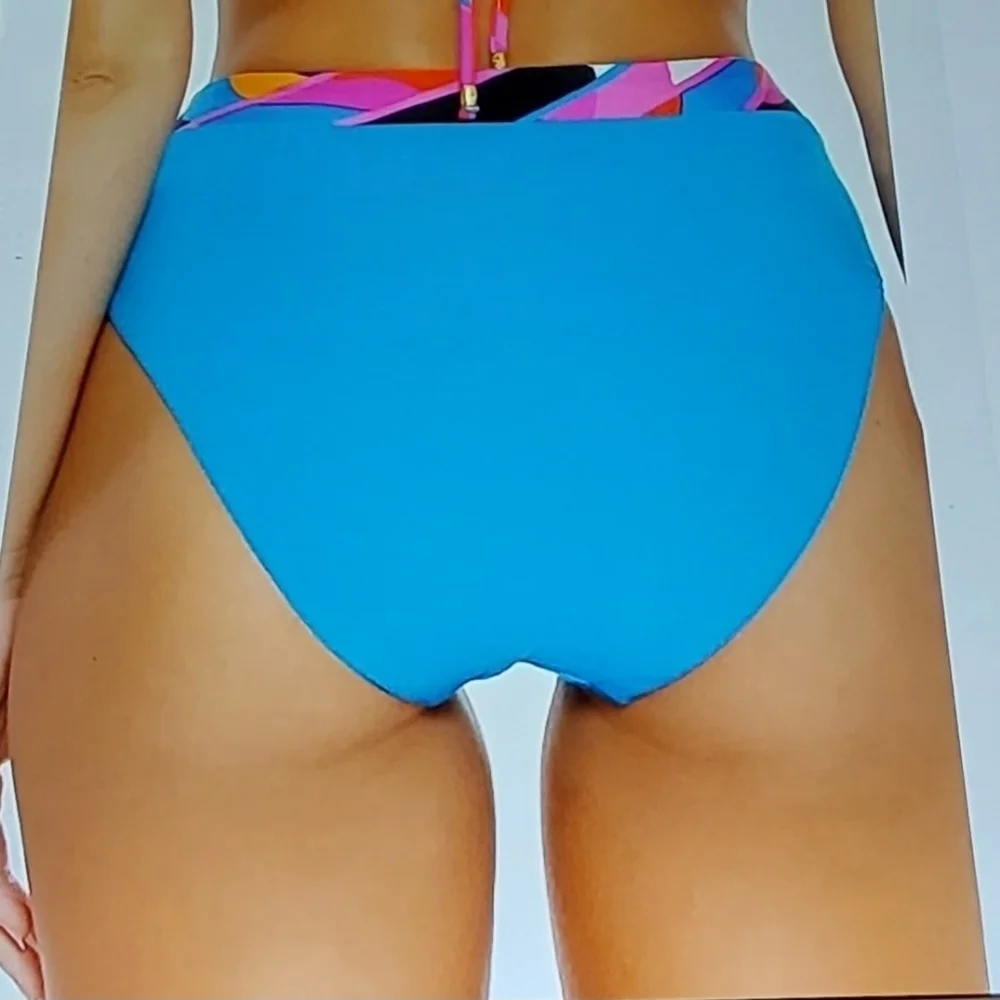 Trina TURK RIO  STANDARD  HIGH WAIST REVERSIBLE  BIKINI BOTTOM SIZE 6‎